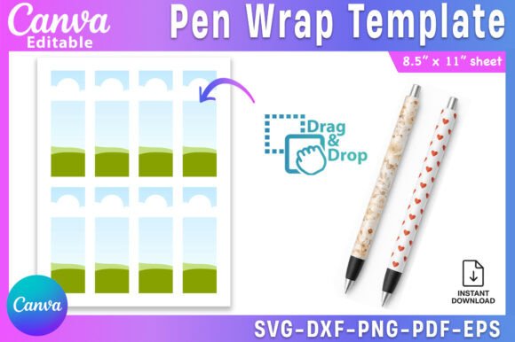 Download Pen Wrap Sublimation Template Epoxy Pen - Pen wrap Collection