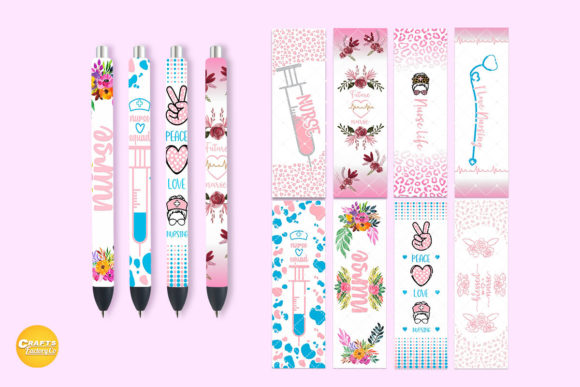 Download Pen Wrap Nurse Pink Leopard - Pen wrap Collection